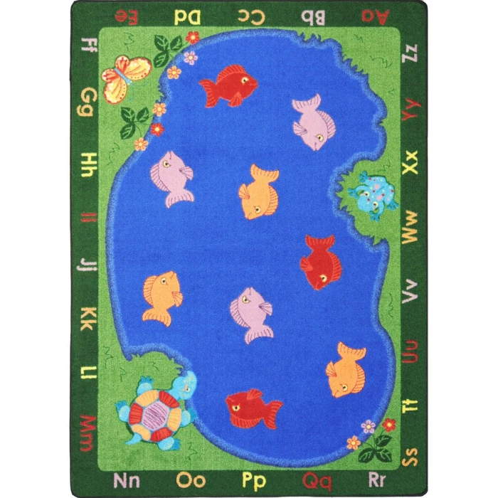 Joy Carpets Kid Essentials Multi Fishin Fun 3ft.10in. x 5ft.4in. Rect. Rug