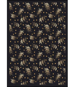 Joy Carpets Games People Play Charcoal Fitness Zone 7ft.8in. x 10ft.9in. Rect. Rug