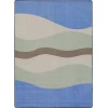 Joy Carpets Kid Essentials Light Blue Flow 5ft.4in. x 7ft.8in. Rect. Rug