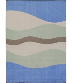 Joy Carpets Kid Essentials Light Blue Flow 10ft.9in. x 13ft.2in. Rect. Rug