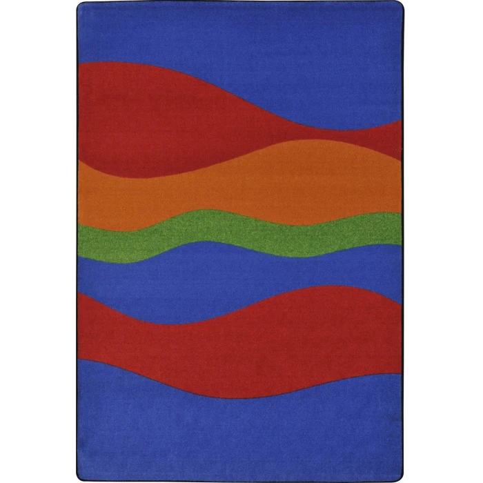 Joy Carpets Kid Essentials Primary Flow 5ft.4in. x 7ft.8in. Rect. Rug
