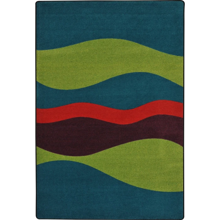 Joy Carpets Kid Essentials Tropics Flow 7ft.8in. x 10ft.9in. Rect. Rug