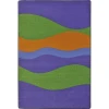 Joy Carpets Kid Essentials Violet Flow 7ft.8in. x 10ft.9in. Rect. Rug