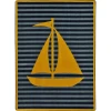 Joy Carpets Kid Essentials Yellow Following Seas 5ft.4in. x 7ft.8in. Rect. Rug