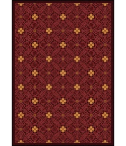 Joy Carpets Any Day Matinee Burgundy Fort Wood 3ft.10in. x 5ft.4in. Rect. Rug