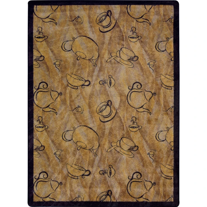 Joy Carpets Kaleidoscope Mocha Fresh Brew 7ft.8in. x 10ft.9in. Rect. Rug