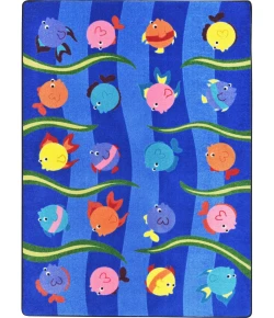 Joy Carpets Kid Essentials Multi Friendly Fish 10ft.9in. x 13ft.2in. Rect. Rug
