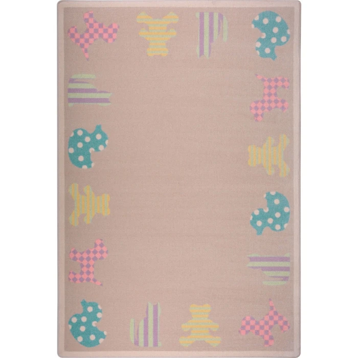 Joy Carpets Kid Essentials Multi Frisky Friends 10ft.9in. x 13ft.2in. Rect. Rug