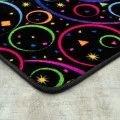 Joy Carpets Neon Lights Fluorescent Fun and Games 6ft. x 6ft. Rect. Rug