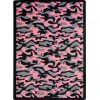 Joy Carpets Kaleidoscope Pink Funky Camo 5ft.4in. x 7ft.8in. Rect. Rug