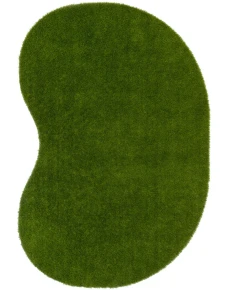 Joy Carpets Kid Essentials Green GreenSpace 4ft. x 6ft. Jellybean Rug