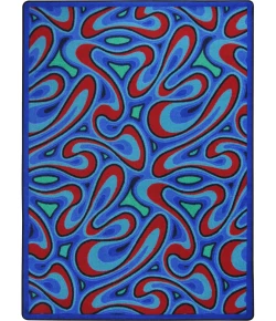 Joy Carpets Kaleidoscope Multi Groovy 10ft.9in. x 13ft.2in. Rect. Rug