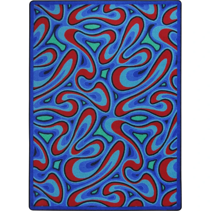 Joy Carpets Kaleidoscope Multi Groovy 10ft.9in. x 13ft.2in. Rect. Rug