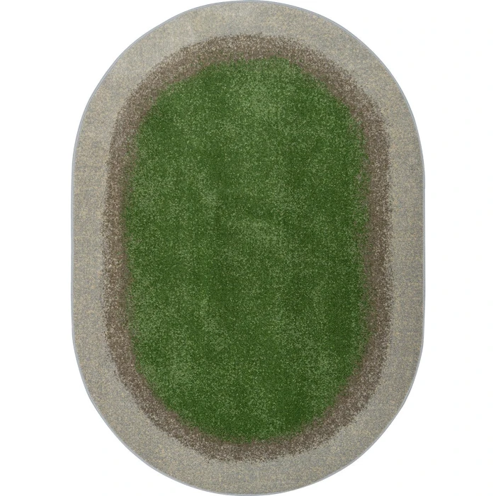 Joy Carpets Kid Essentials Meadow Grounded 5ft.4in. x 7ft.8in. Oval Rug