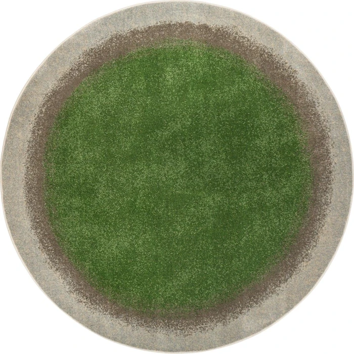 Joy Carpets Kid Essentials Meadow Grounded 5ft.4in. Round Rug