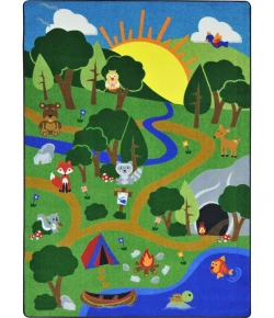 Joy Carpets Kid Essentials Multi Happy Forest 10ft.9in. x 13ft.2in. Rect. Rug