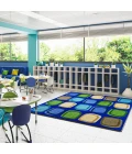 Joy Carpets Kid Essentials Multi Harmony Blocks 10ft.9in. x 13ft.2in. Rect. Rug