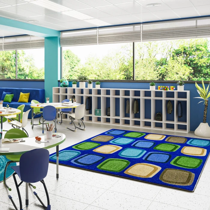 Joy Carpets Kid Essentials Multi Harmony Blocks 10ft.9in. x 13ft.2in. Rect. Rug