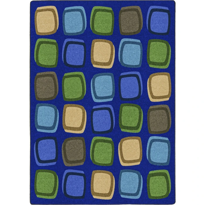 Joy Carpets Kid Essentials Multi Harmony Blocks 10ft.9in. x 13ft.2in. Rect. Rug