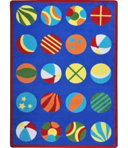 Joy Carpets Kid Essentials Multi Have a Ball 10ft.9in. x 13ft.2in. Rect. Rug
