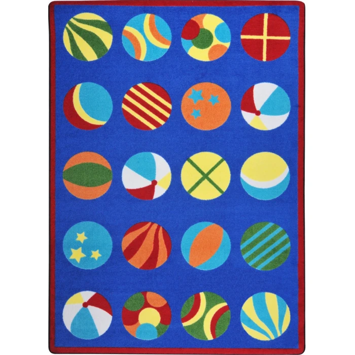 Joy Carpets Kid Essentials Multi Have a Ball 10ft.9in. x 13ft.2in. Rect. Rug