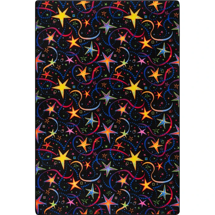 Joy Carpets Neon Lights Fluorescent Have A Blast 12ft. x 6ft. Rect. Rug