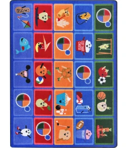 Joy Carpets Kid Essentials Multi Healthy Choices 10ft.9in. x 13ft.2in. Rect. Rug