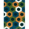 Joy Carpets Kid Essentials Citrus Hexed 3ft.10in. x 5ft.4in. Rect. Rug