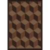 Joy Carpets Kaleidoscope Chocolate Highrise 5ft.4in. x 7ft.8in. Rect. Rug