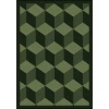Joy Carpets Kaleidoscope Emerald Highrise 5ft.4in. x 7ft.8in. Rect. Rug