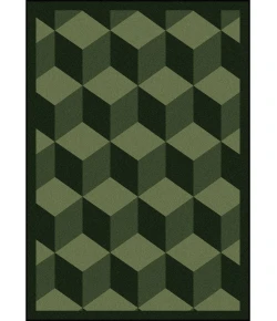 Joy Carpets Kaleidoscope Emerald Highrise 5ft.4in. x 7ft.8in. Rect. Rug