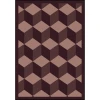 Joy Carpets Kaleidoscope Plum Highrise 5ft.4in. x 7ft.8in. Rect. Rug