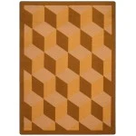 Joy Carpets Kaleidoscope Wheat Highrise 3ft.10in. x 5ft.4in. Rect. Rug