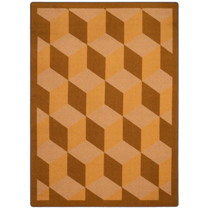 Joy Carpets Kaleidoscope Wheat Highrise 3ft.10in. x 5ft.4in. Rect. Rug
