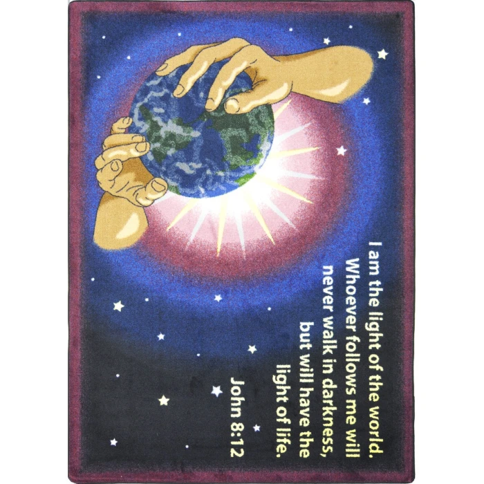 Joy Carpets Kid Essentials Multi I Am The Light 10ft.9in. x 13ft.2in. Rect. Rug