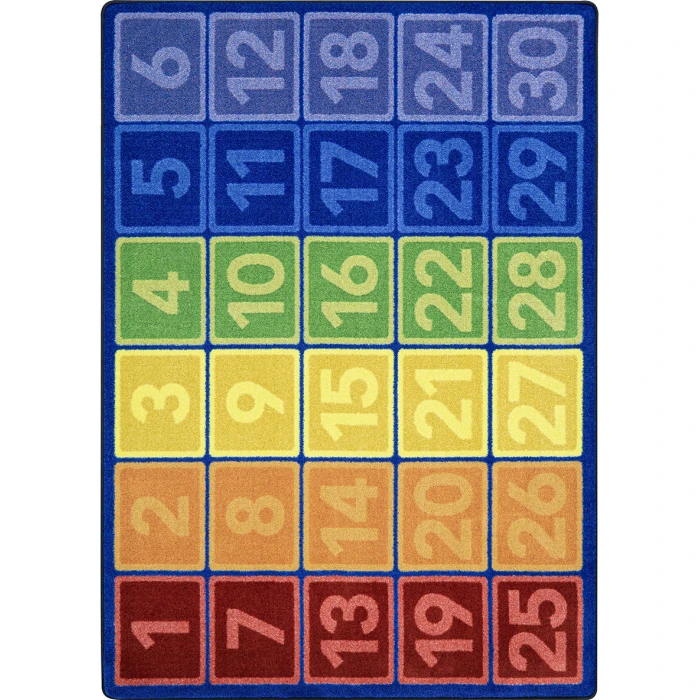 Joy Carpets Kid Essentials Multi I Can Count 10ft. 9in. x 13ft. 2in. Rect. Rug