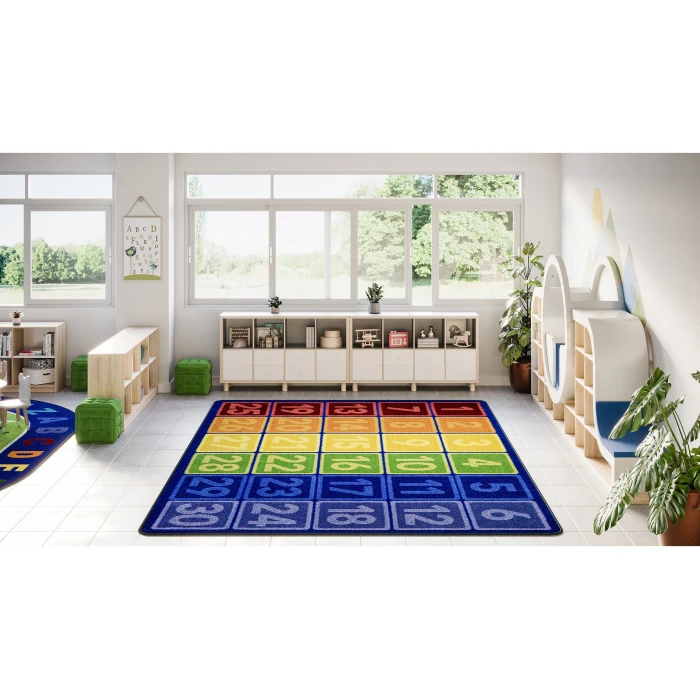 Joy Carpets Kid Essentials Multi I Can Count 10ft. 9in. x 13ft. 2in. Rect. Rug