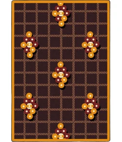 Joy Carpets Games People Play Burgundy Nine Ball 7ft.8in. x 10ft.9in. Rect. Rug