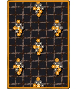 Joy Carpets Games People Play Charcoal Nine Ball 3ft.10in. x 5ft.4in. Rect. Rug