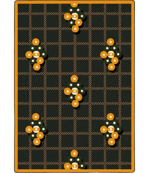 Joy Carpets Games People Play Green Nine Ball 3ft.10in. x 5ft.4in. Rect. Rug