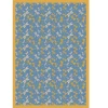 Joy Carpets Kaleidoscope Blue Dragonflies 3ft.10in. x 5ft.4in. Rect. Rug