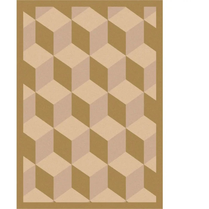 Joy Carpets Kaleidoscope Beige Highrise 5ft.4in. x 7ft.8in. Rect. Rug