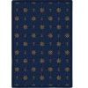 Joy Carpets Kaleidoscope Navy Mariners Tale 5ft.4in. x 7ft.8in. Rect. Rug
