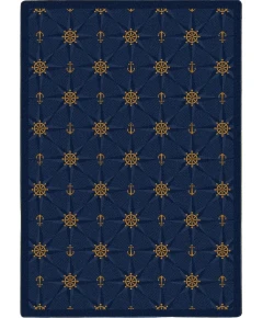 Joy Carpets Kaleidoscope Navy Mariners Tale 10ft.9in. x 13ft.2in. Rect. Rug