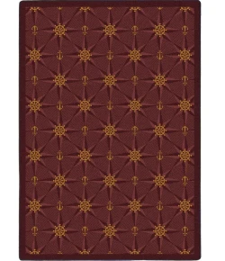 Joy Carpets Kaleidoscope Wine Mariners Tale 10ft.9in. x 13ft.2in. Rect. Rug