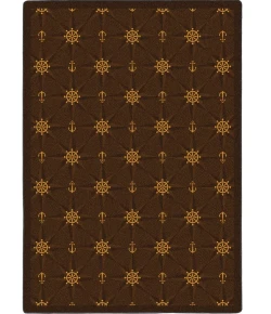 Joy Carpets Kaleidoscope Chocolate Mariners Tale 3ft.10in. x 5ft.4in. Rect. Rug