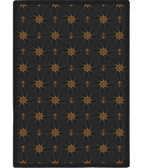 Joy Carpets Kaleidoscope Onyx Mariners Tale 5ft.4in. x 7ft.8in. Rect. Rug
