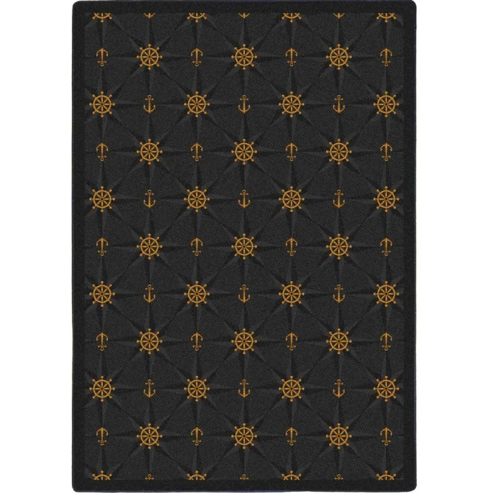Joy Carpets Kaleidoscope Onyx Mariners Tale 7ft.8in. x 10ft.9in. Rect. Rug