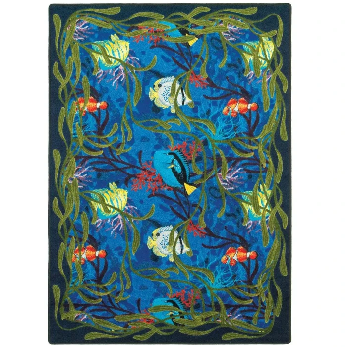 Joy Carpets Kaleidoscope Multi Under the Sea 10ft.9in. x 13ft.2in. Rect. Rug