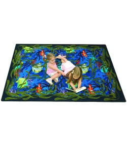 Joy Carpets Kaleidoscope Multi Under the Sea 7ft.8in. x 10ft.9in. Rect. Rug